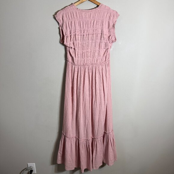 Free People Desert Dazed Midi Dress Women's Large Pale Mauve Boho Sleeveless NWT - Picture 10 of 15